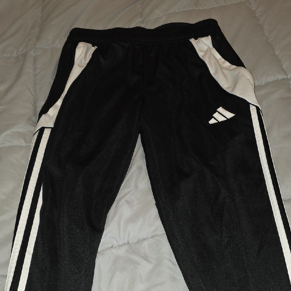 Adidas Kids Black and White Joggers